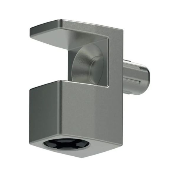 Полицетримач для скла 6-8мм зі штифтом Ø5мм, титан Полицетримач для скла 6-8мм зі штифтом Ø5мм, титан