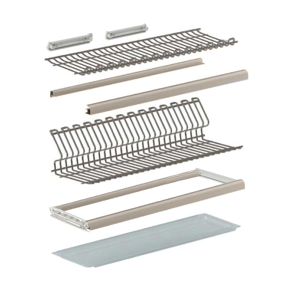 К-т сушарки 900мм, Ellite 2-рівнева, шампань, з рамою К-т сушарки 900мм, Ellite 2-рівнева, шампань, з рамою