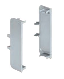 К-т внутрішніх заглушок до профіля Gola L, хром полір. (пласт.) К-т внутрішніх заглушок до профіля Gola L, хром полір. (пласт.)