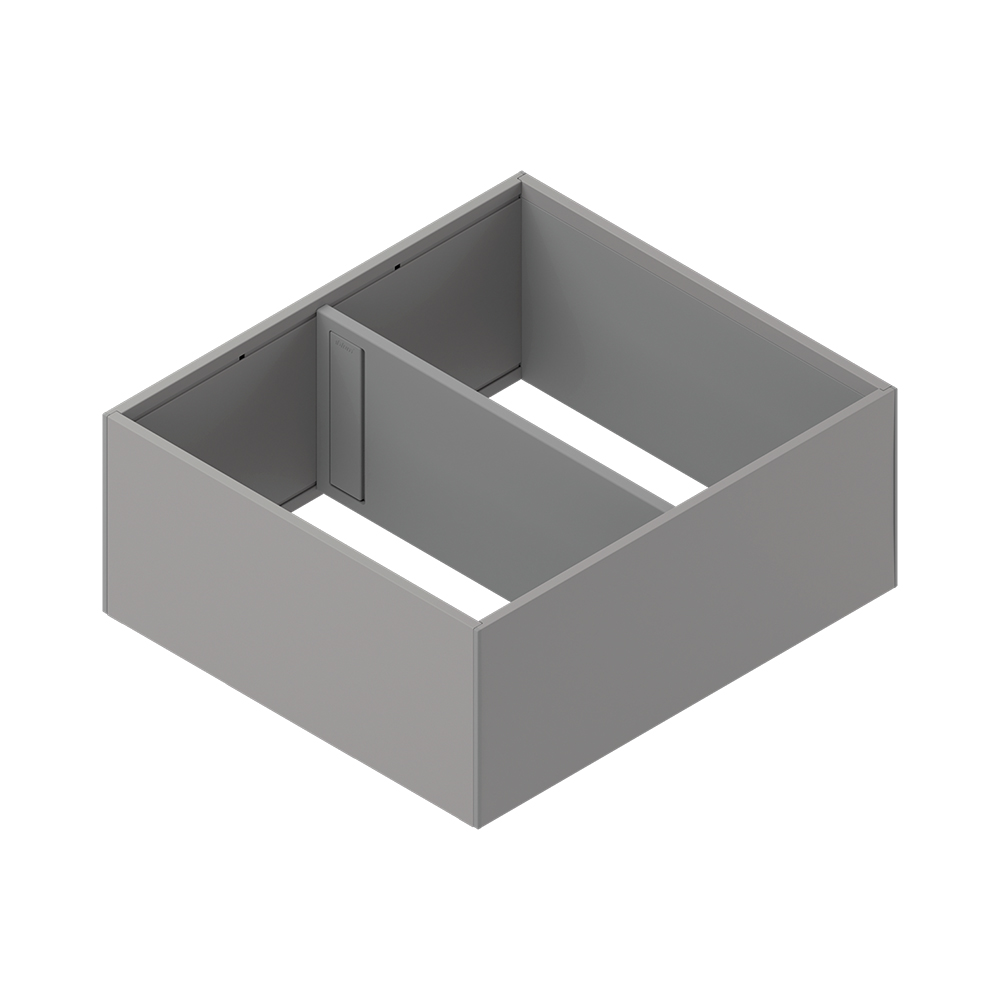 AMBIA-LINE рамка, для LEGRABOX/MERIVOBOX шухляда з високим фасадом, сталь, від НД=270 мм, ширина=242 мм, Сірий індіум матовий