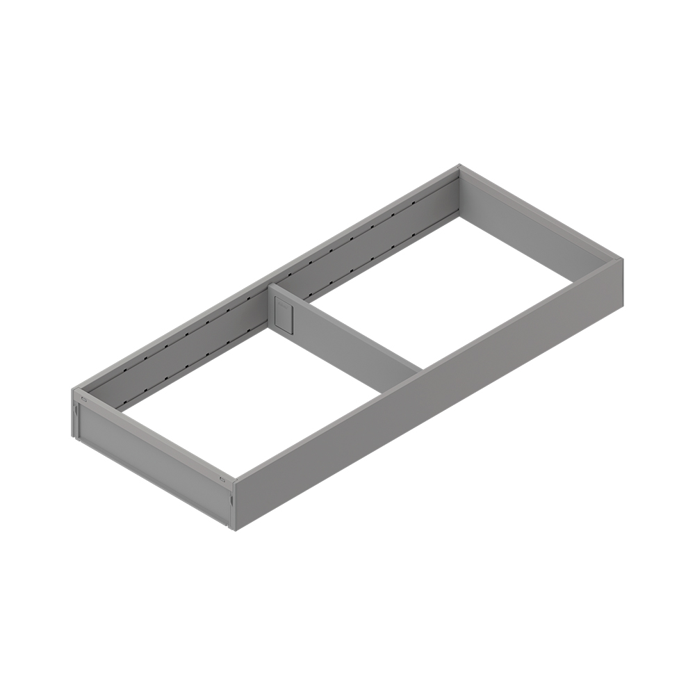 AMBIA-LINE  рамка, для LEGRABOX/MERIVOBOX, сталь, НД=500 мм, ширина=200 мм, Сірий індіум матовий
