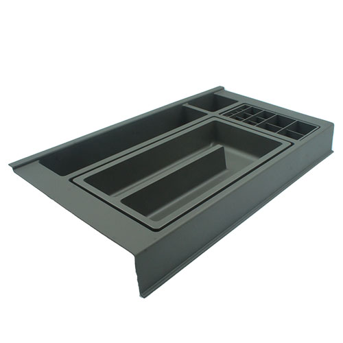Органайзер для ванної кімнати (середній лоток), D=400мм, сірий Oріон (пласт.) Органайзер для ванної кімнати (середній лоток), D=400мм, сірий Oріон (пласт.)