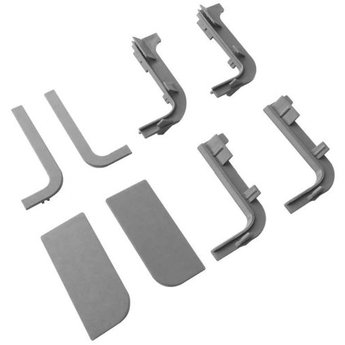 К-т заглушок відкритих/закритих до профіля Gola L, сірий (пласт.) К-т заглушок відкритих/закритих до профіля Gola L, сірий (пласт.)