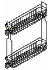 Карго 150мм (110х450х520мм) з доводчиком, лівий монтаж, бронза   Карго 150мм (110х450х520мм) з доводчиком, лівий монтаж, бронза