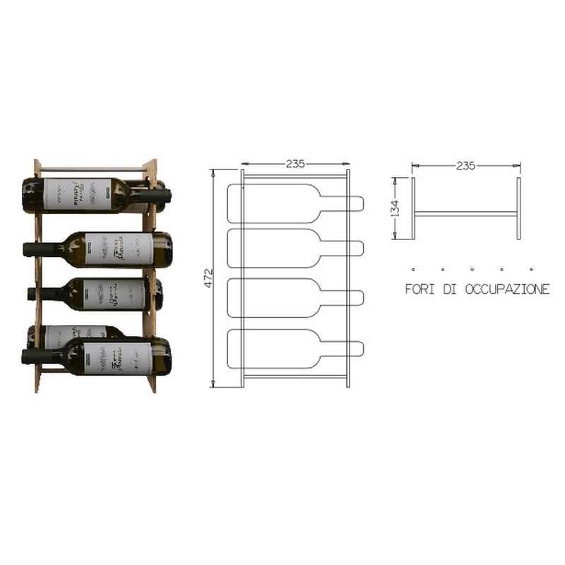 Тримач для пляшок "F" EDO Тримач для пляшок "F" EDO