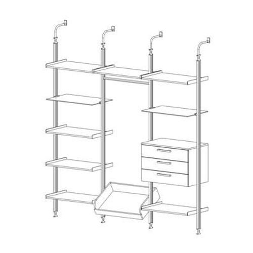 Полкодержатель L=150мм, H=16мм (BTP) Полкодержатель L=150мм, H=16мм (BTP)