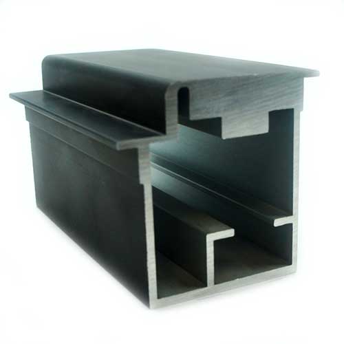 Профіль M1658 алюмінієвий анодований 930мм, чорний мат. Профіль M1658 алюмінієвий анодований 930мм, чорний мат.