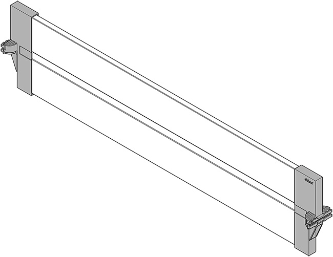 ORGA-LINE поздовжній розділювач, TANDEMBOX шухляда з високим фасадом, ОРІОН