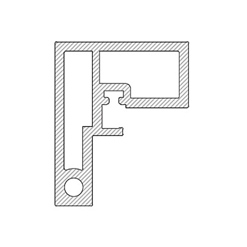 Профіль-ручка для зовнішньої ручки Libux L=3000мм (для підрізки 453мм), BMG коричневий Профіль-ручка для зовнішньої ручки Libux L=3000мм (для підрізки 453мм), BMG коричневий