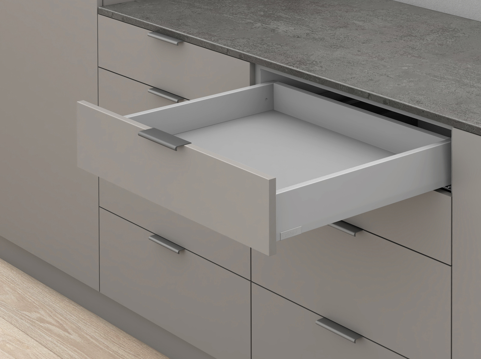 MERIVOBOX, 500 мм, 40 кг, M, BLUMOTION, IG-M (індіум сірий) MERIVOBOX, 500 мм, 40 кг, M, BLUMOTION, IG-M (індіум сірий)