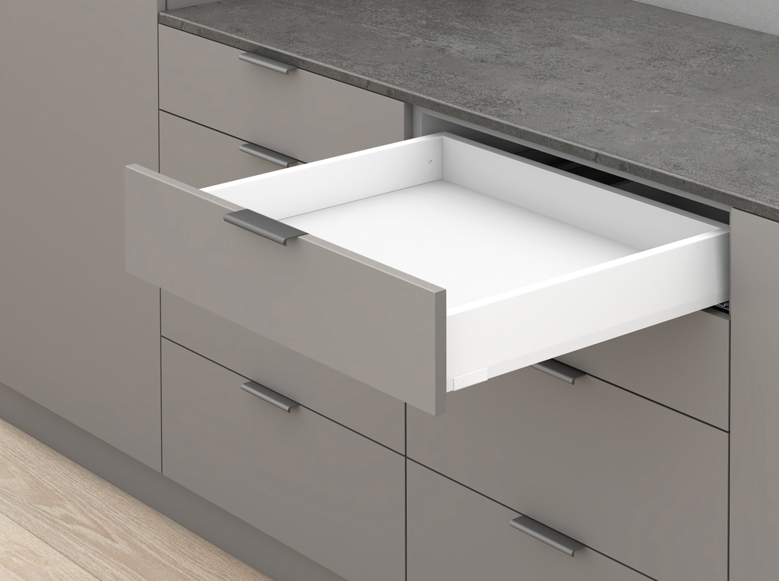 MERIVOBOX, 550 мм, 40 кг, M, BLUMOTION, SW-M (білий шовк) MERIVOBOX, 550 мм, 40 кг, M, BLUMOTION, SW-M (білий шовк)