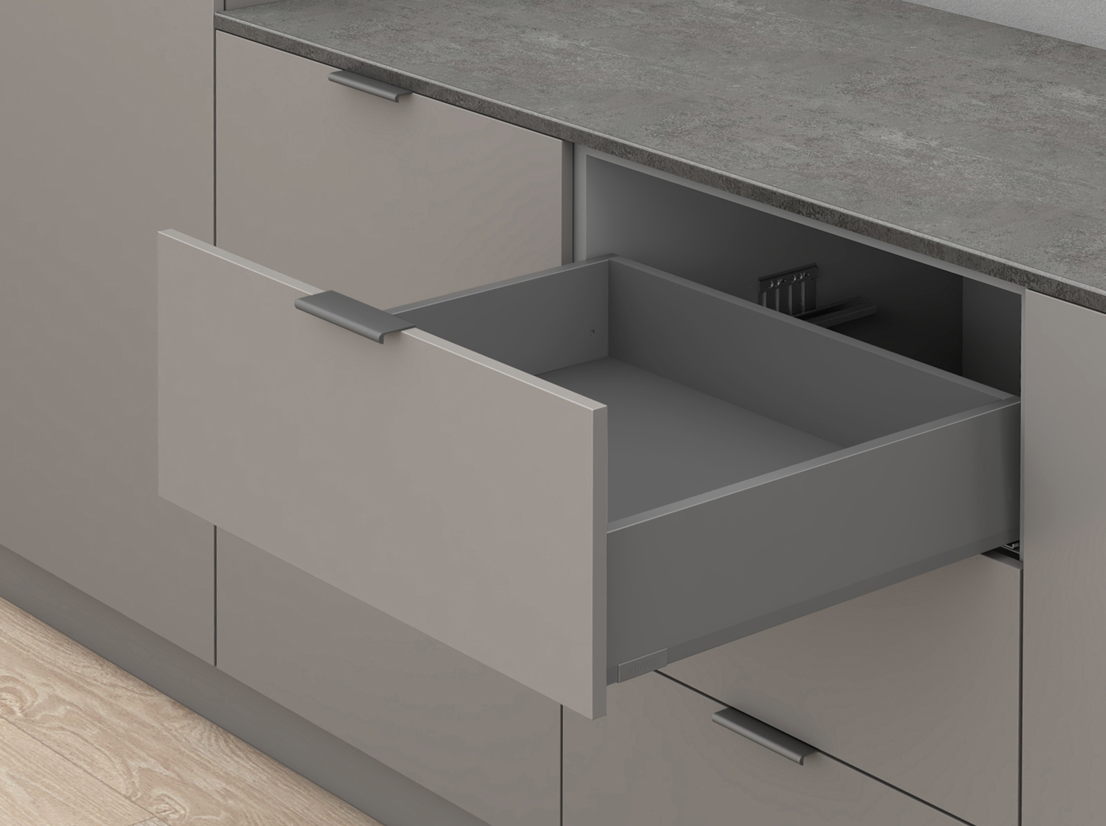 MERIVOBOX, 350 мм, 40 кг, K, BLUMOTION, OG-M (оріон сірий) MERIVOBOX, 350 мм, 40 кг, K, BLUMOTION, OG-M (оріон сірий)