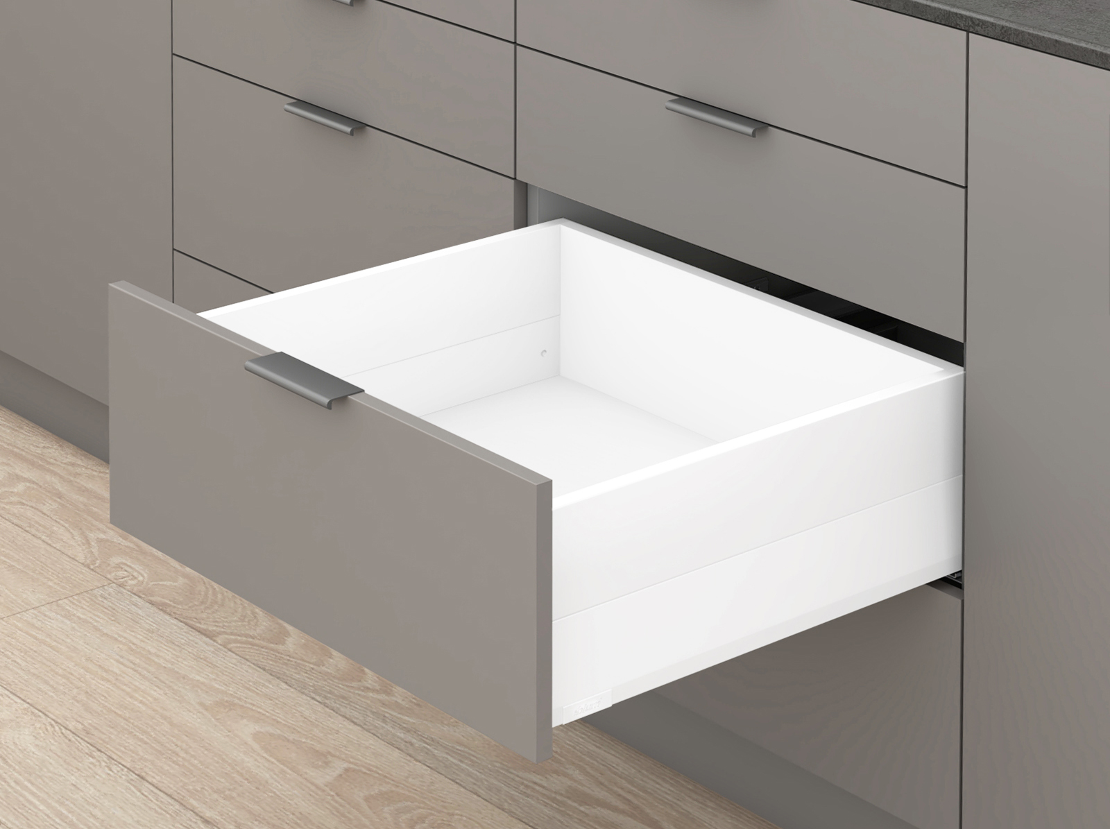 MERIVOBOX, 500 мм, 40 кг, E, з BOXCAP, BLUMOTION, SW-M (білий шовк) MERIVOBOX, 500 мм, 40 кг, E, з BOXCAP, BLUMOTION, SW-M (білий шовк)