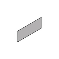Заглушка TANDEMBOX ANTARO, прямокутна, симетрична, сіра blum