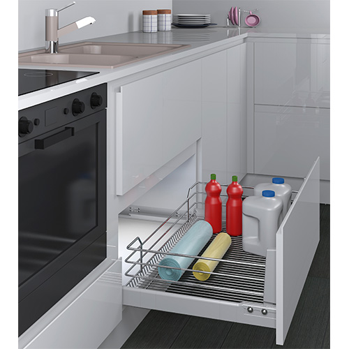 Кошик висувний 900мм, без направляючих, хром, глибина 450мм, з направл. Blum Кошик висувний 900мм, без направляючих, хром, глибина 450мм, з направл. Blum