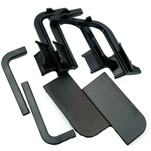 К-т заглушок відкритих/закритих до профіля Gola L, чорн. (пласт.) К-т заглушок відкритих/закритих до профіля Gola L, чорн. (пласт.)